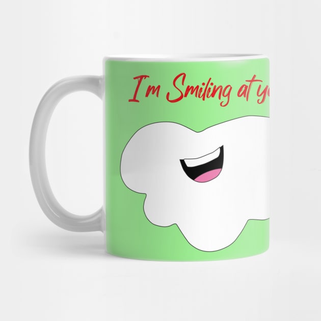 I'm Smiling At You Funny Quote with Smiling Face With Santa Beard by MerchSpot